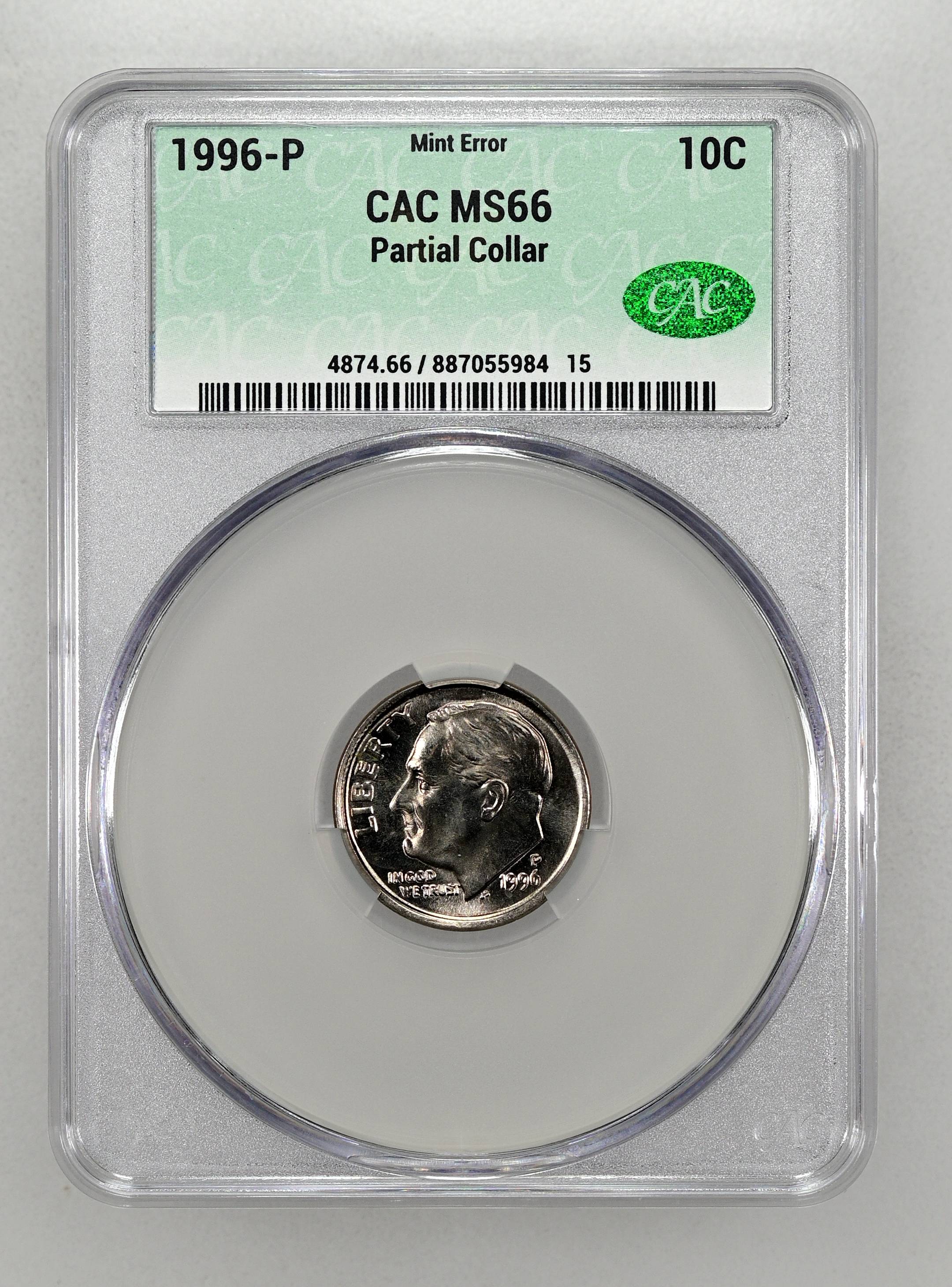 1996 Roosevelt Dime Values & Prices | Greysheet