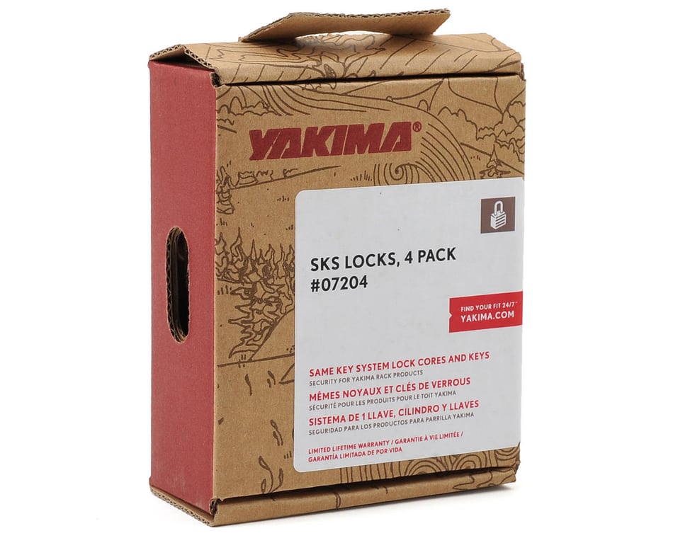 Yakima SKS Lock Core With Key (4-Pack) - Dan's Comp