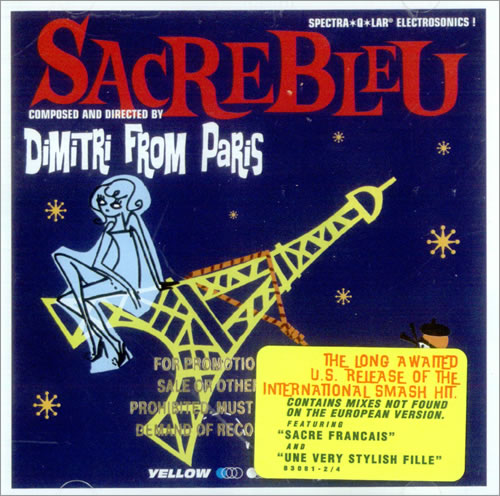 Dimitri From Paris Sacrebleu - Gold Promo Stamped US CD album