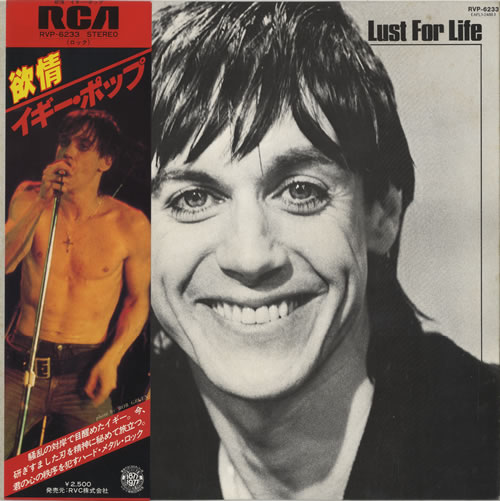 Iggy Pop Lust For Life + Obi Japanese vinyl LP album (LP record