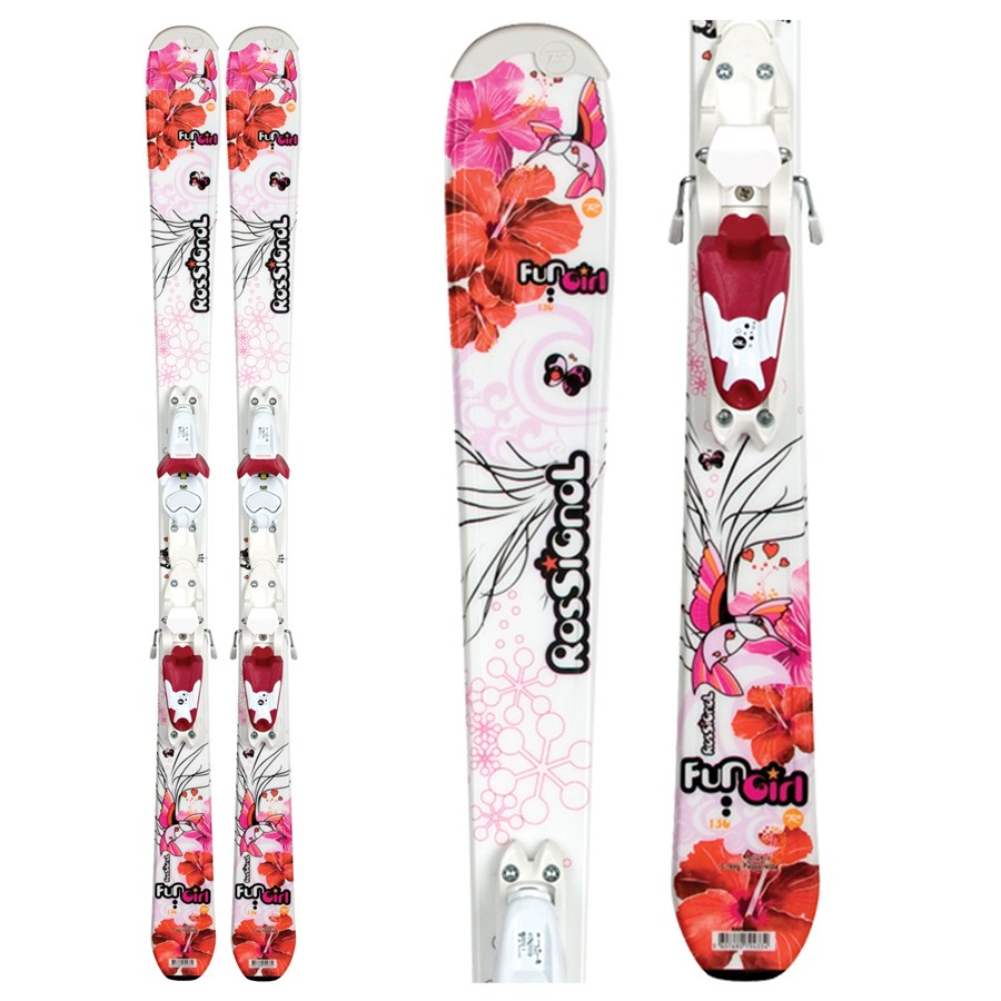 Rossignol Fun Girl Jr Skis + Saphir 45 Bindings - Youth 2011 | evo