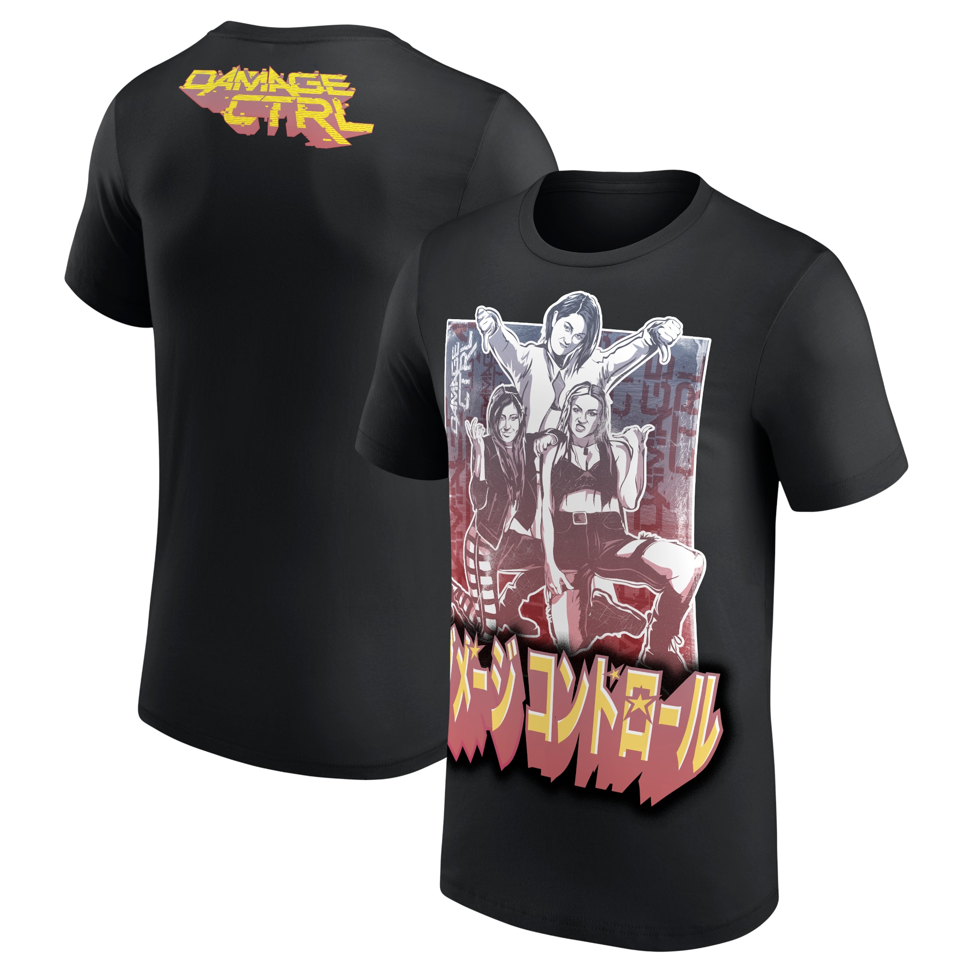 Men's Black Damage CTRL Kanji T-Shirt