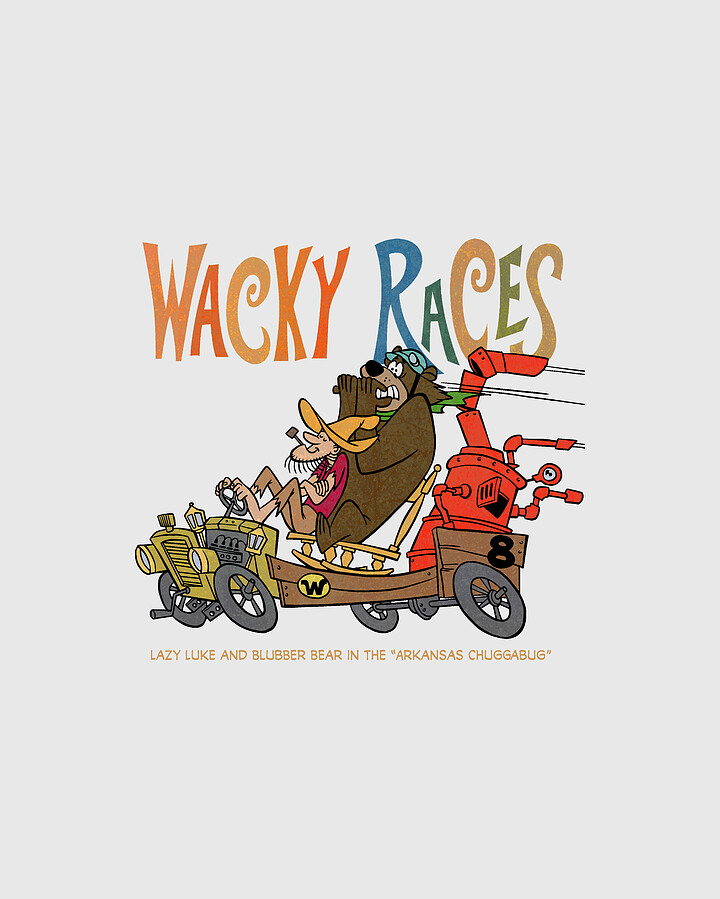 60s Wacky Races Cartoon Lazy Luke and Blubber Bear in the Arkansas