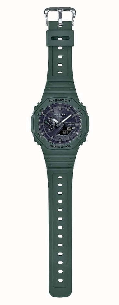 Casio Men's Bluetooth G-Shock Green Solar Power Watch With Resin