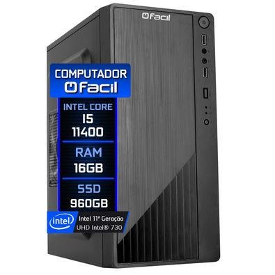 Computador I5 11400 16GB DDR4 SSD 960GB KaBuM