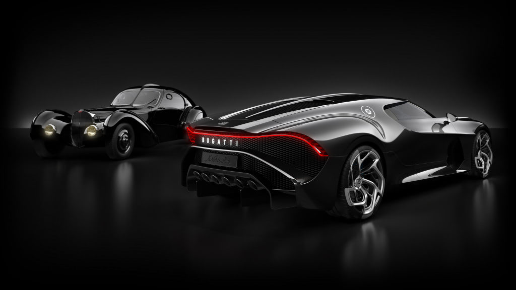 15億円の世界に1台 漆黒ブガッティ│オマージュされたモデルに比べると