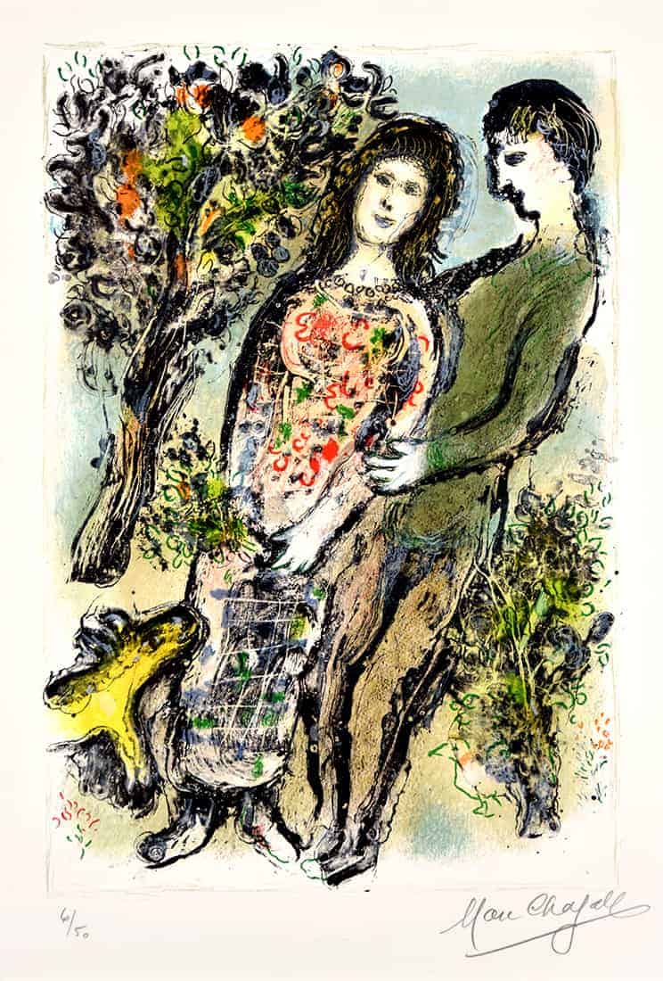 Marc Chagall, L'oranger (The Orange Tree), 1975, Lithograph (S)