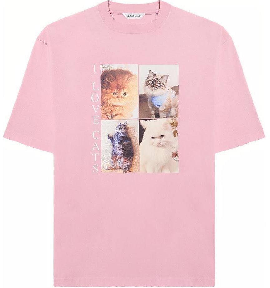 Buy Balenciaga I Love Cats T-Shirt 'Pink' - Novelship