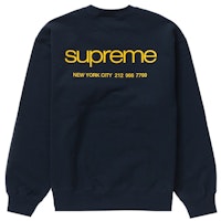 Buy Supreme Small Box Crewneck (SS23) Navy - Novelship