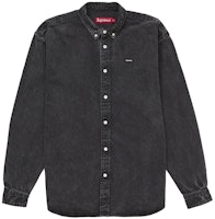 Buy Supreme Small Box Denim Shirt (FW25) Dark Indigo - Novelship