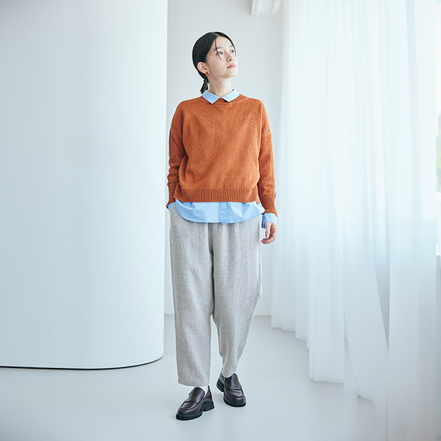 麻とウールツイード テーパードパンツ｜衣料品｜中川政七商店 公式サイト