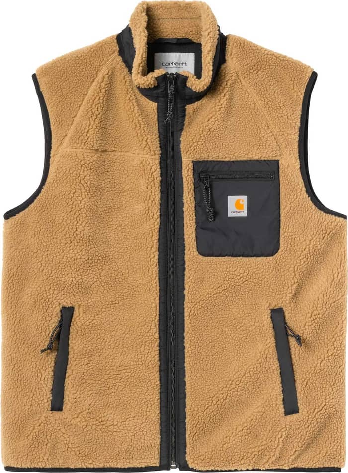 Carhartt WIP Prentis Vest Liner Leather / Black Fleeces : Snowleader