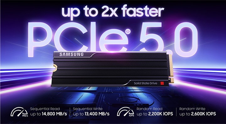 9100 PRO PCIe 5.0 NVMe M.2 SSD MZ-VAP1T0CW | Samsung Türkiye