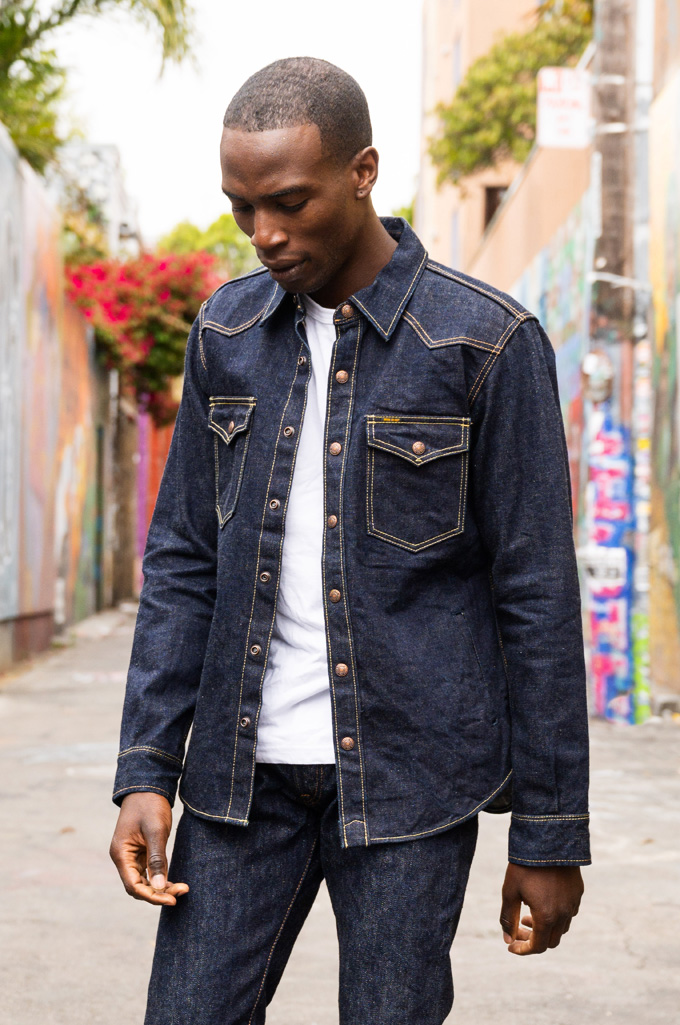 Iron Heart CPO Shirt w/ Hand Pockets - IHSH-292-IND - 18oz Indigo