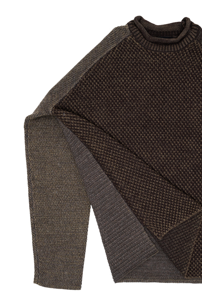 Devoa TIMEWASTING Crewneck Sweater - Sandblasted Wool/Cashmere