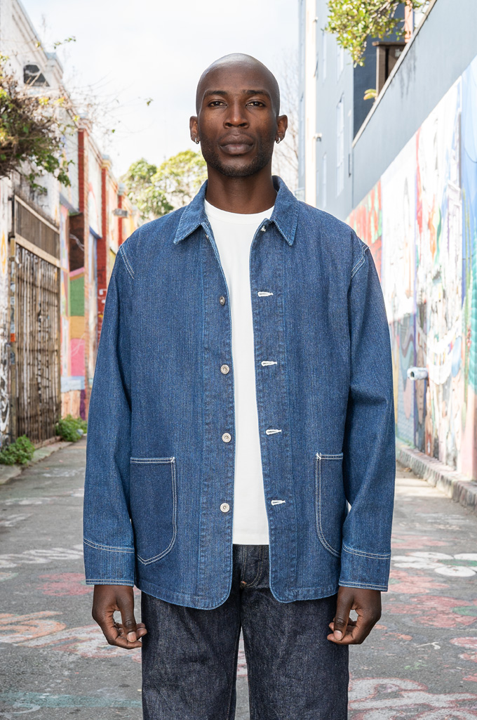 Flat Head 12.5oz Left Hand Twill Zimbabwe Denim Coverall - Hard Washed
