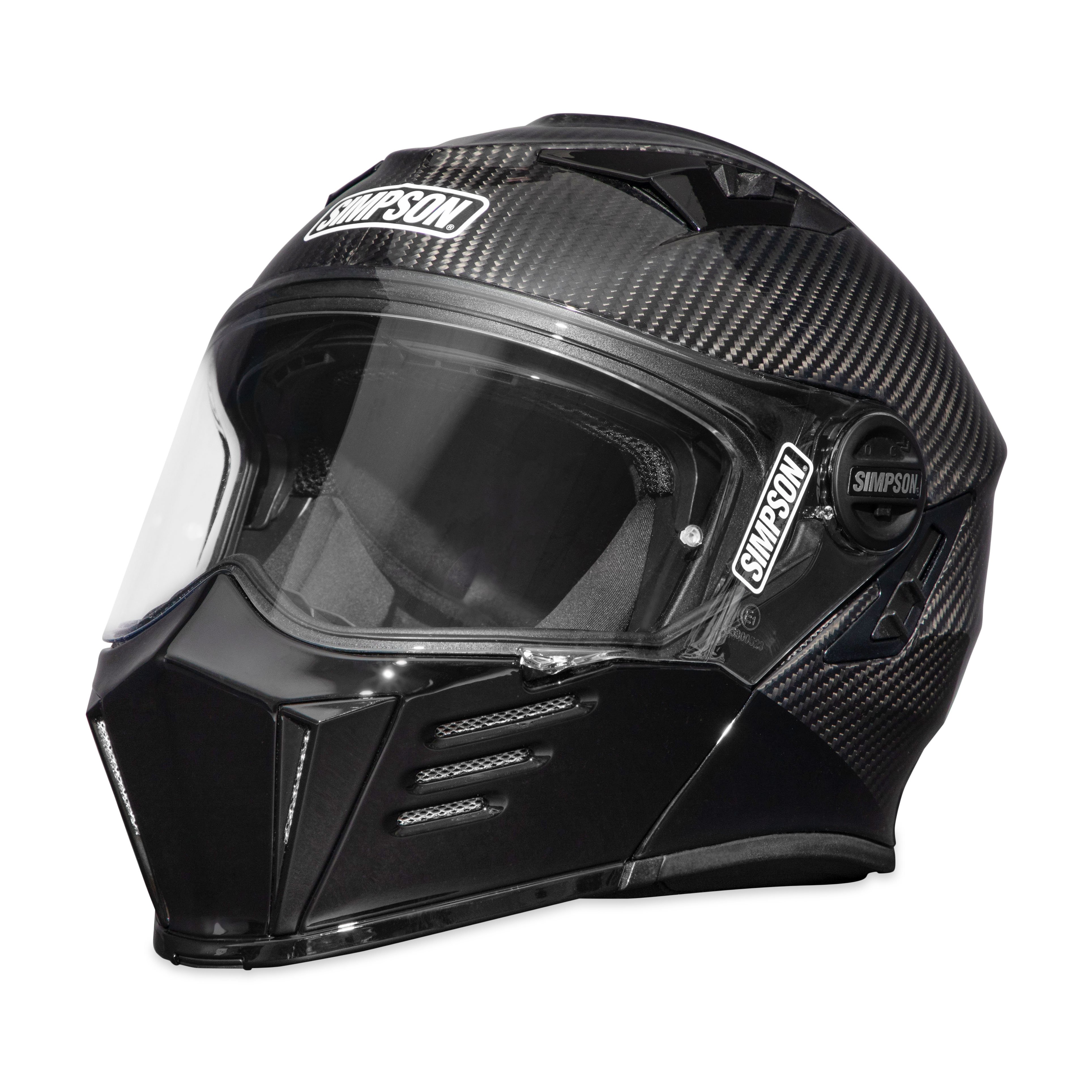 Simpson Motorcycle M59XXC Mod Bandit Helmet - Carbon Fiber 2X