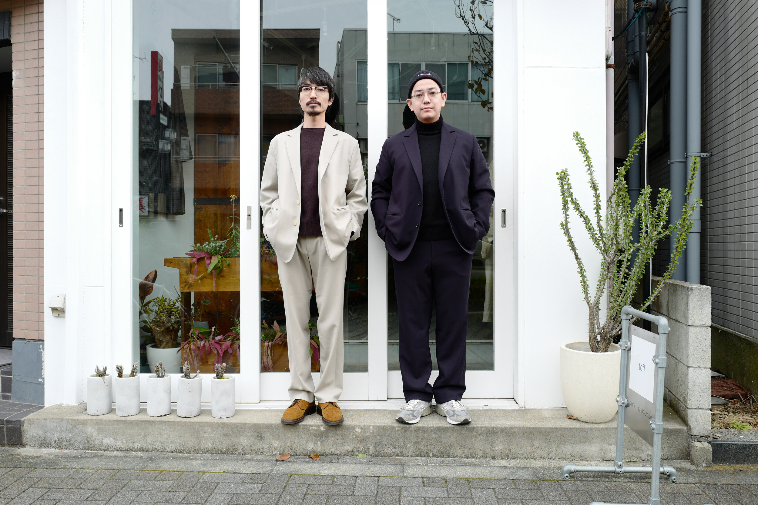 AURALEE HARD TWIST WOOL DOBBY JACKET & SLACKS — TF Blog