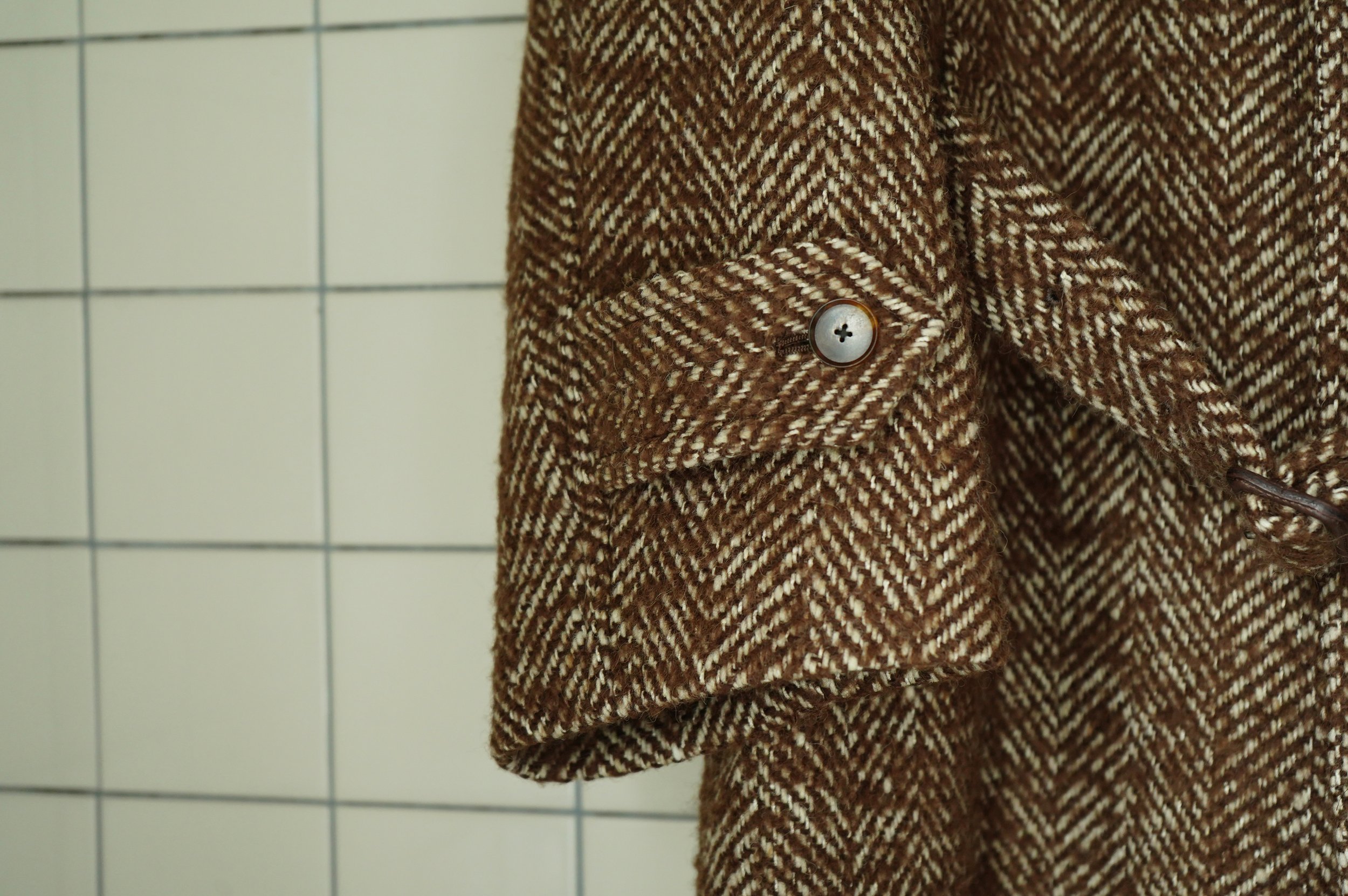 AURALEE WOOL ALPACA HERRINGBONE TWEED SOUTIEN COLLAR COAT — TF Blog