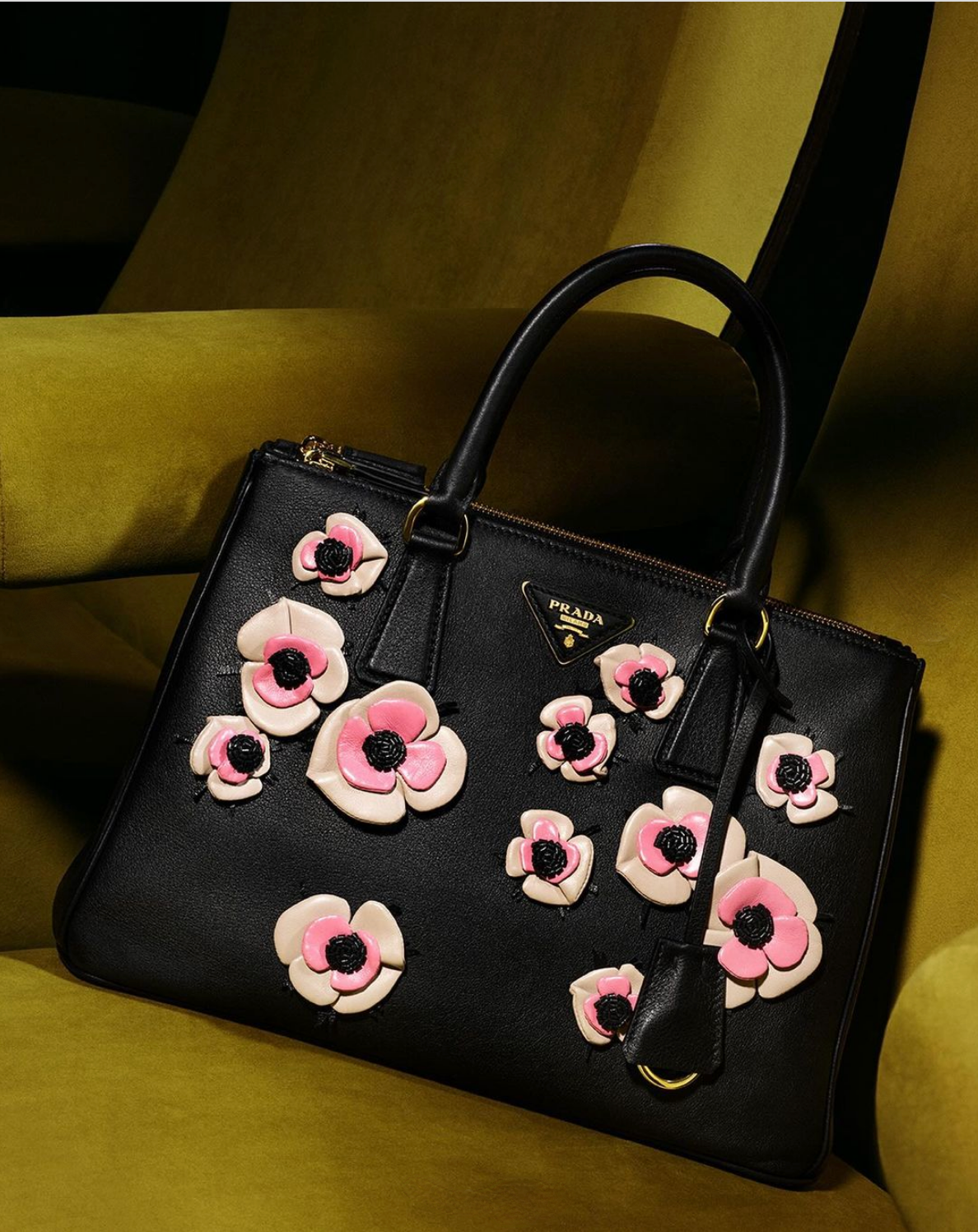 Prada Galleria Bags Bloom in Abundance for Fall 2024 Campaign by