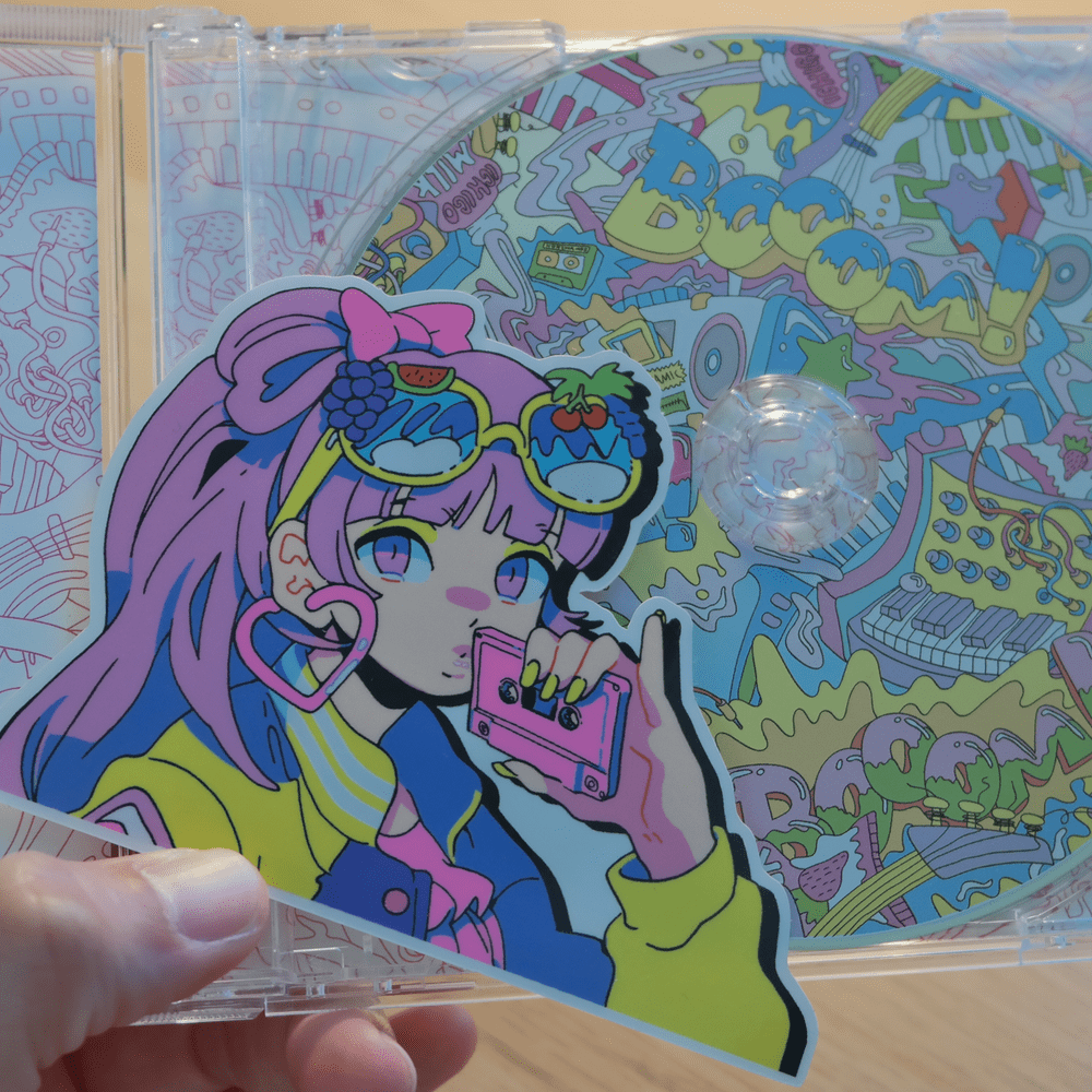 Moe Shop Moe Moe Album Cover Peeker Clear Sticker — PEPPERONCCINI
