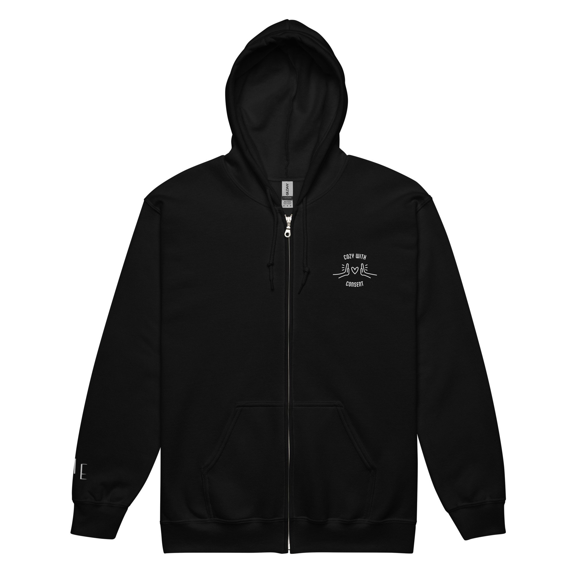 Cozy with Consent Zip Up Hoodie — Theatrical Intimacy Education
