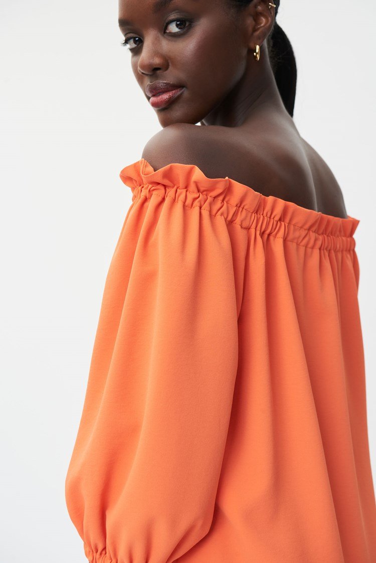 Joseph Ribkoff Off-Shoulder Top With Shirring — MADONNA INN ONLINE