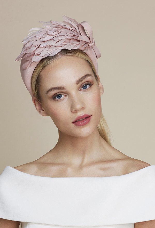 millinery mino】Frill ribbon Headband My Accessories swirl twist