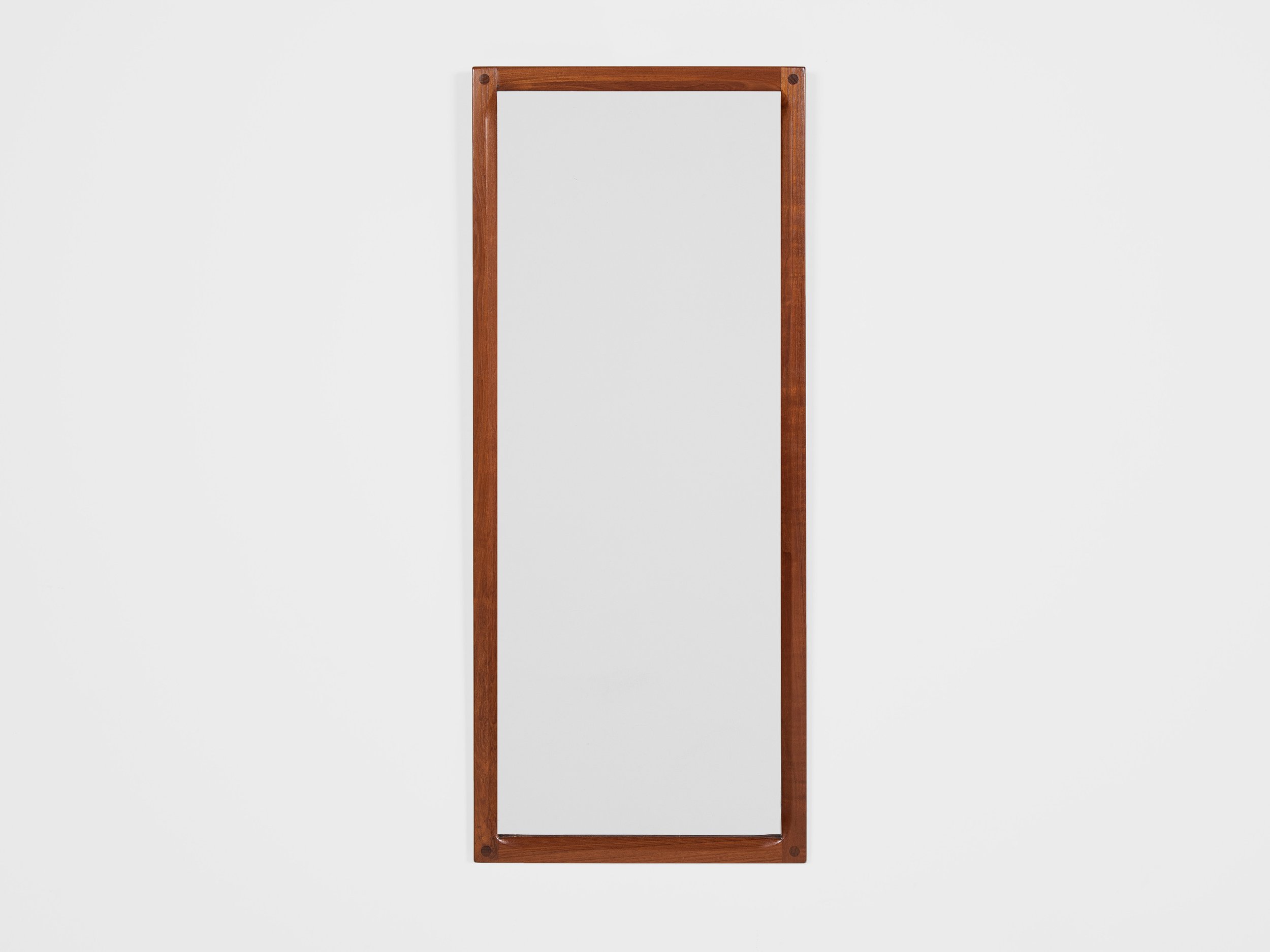 Midcentury Danish mirror model 165 in teak by Kai Kristiansen for