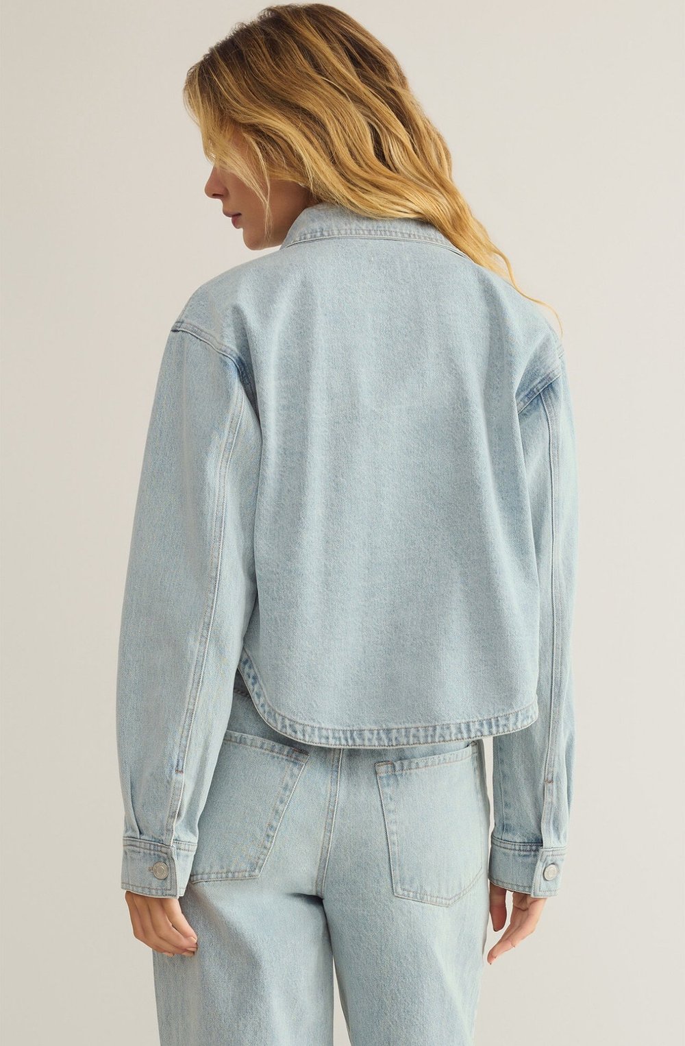 Z Supply All Day Cropped Denim Jacket — rowen