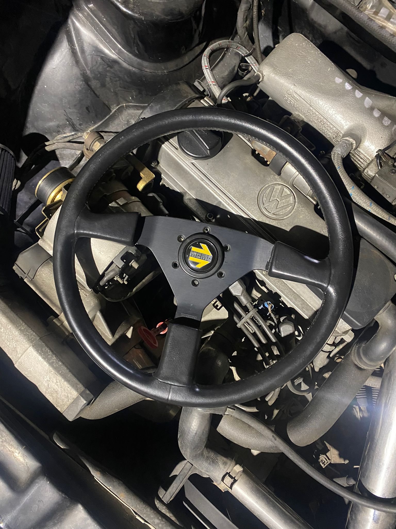 Momo Recaro Special Black/Leather — ModernRetroClassic