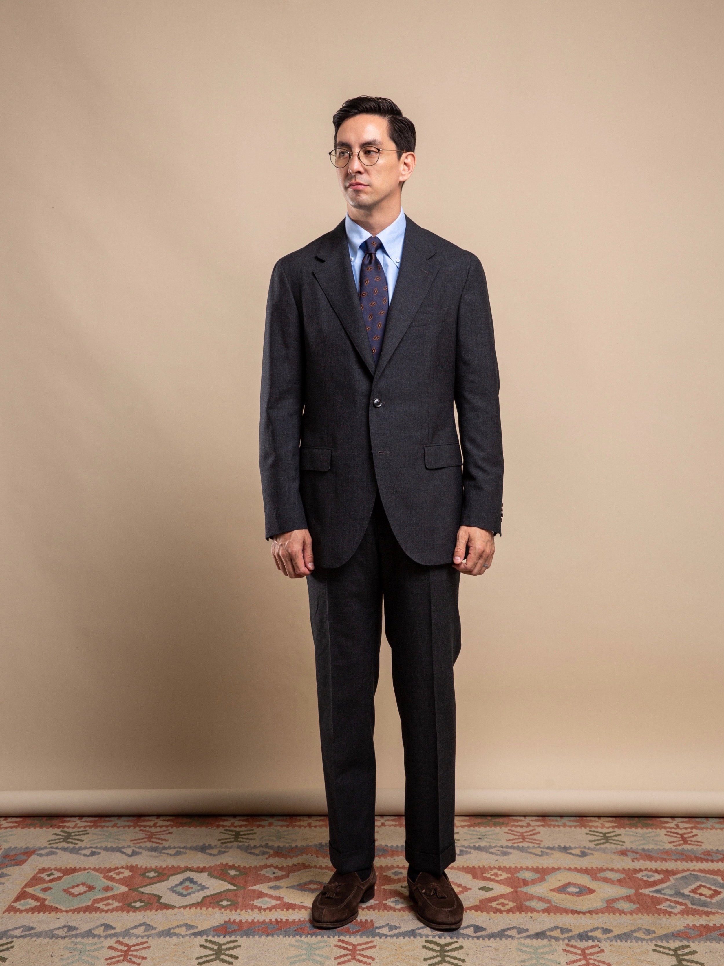 High Twist Pinstripe Double Breasted Suit — Principle M