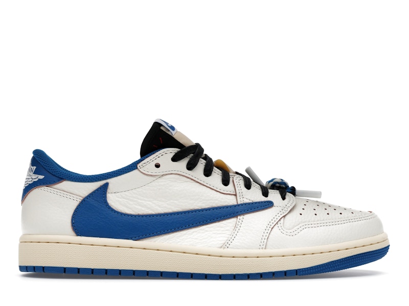 Jordan 1 Retro Low OG SP Fragment x Travis Scott Sail Military