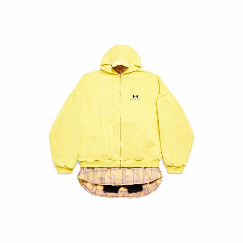 Balenciaga Unity Sports Icon Layered Hoodie Oversized Yellow/Black