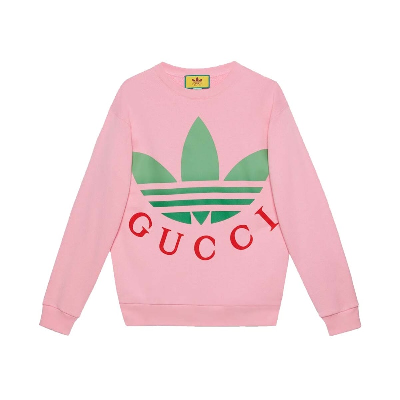 Gucci x adidas Cotton Jersey Sweatshirt Pink - SS23 - US
