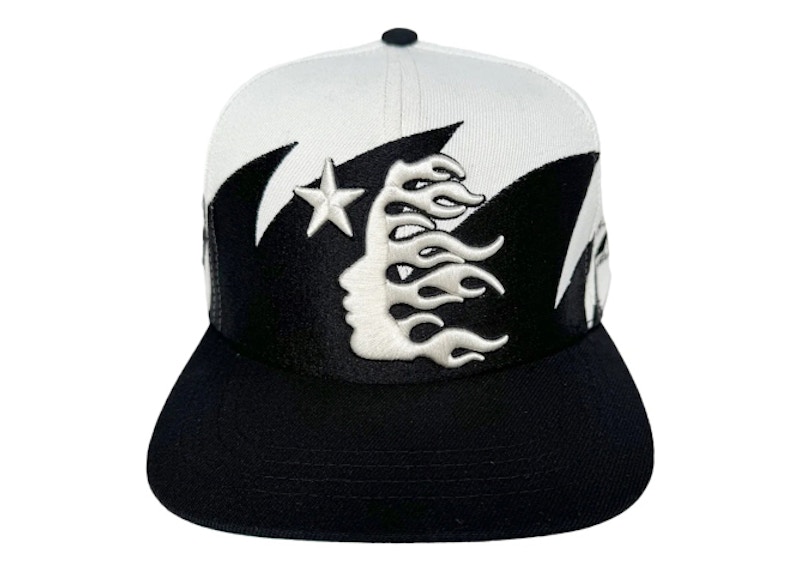 Hellstar Sharkteeth Snapback Hat Off White/Black Men's - SS24 - US