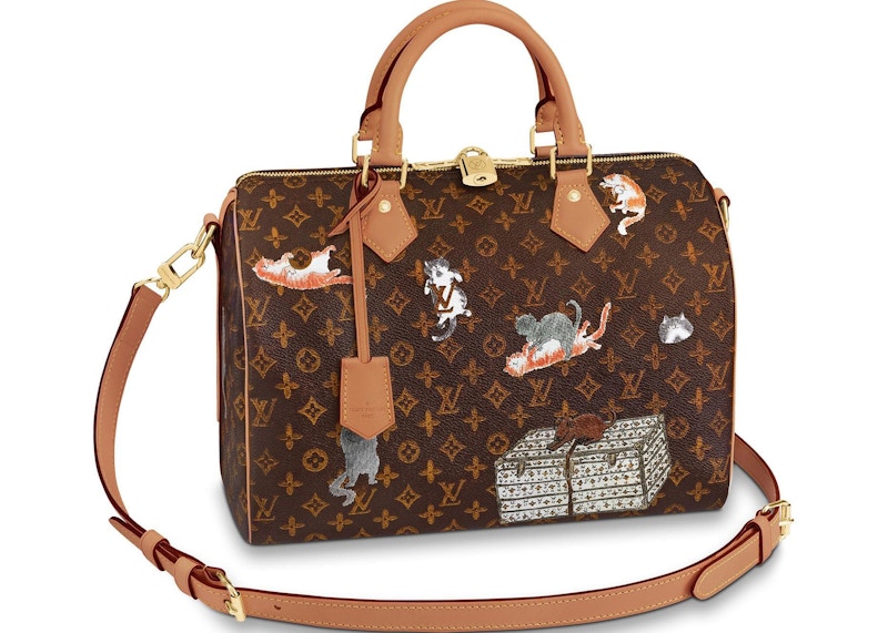 Louis Vuitton x Grace Coddington Speedy Bandouliere Catogram 30