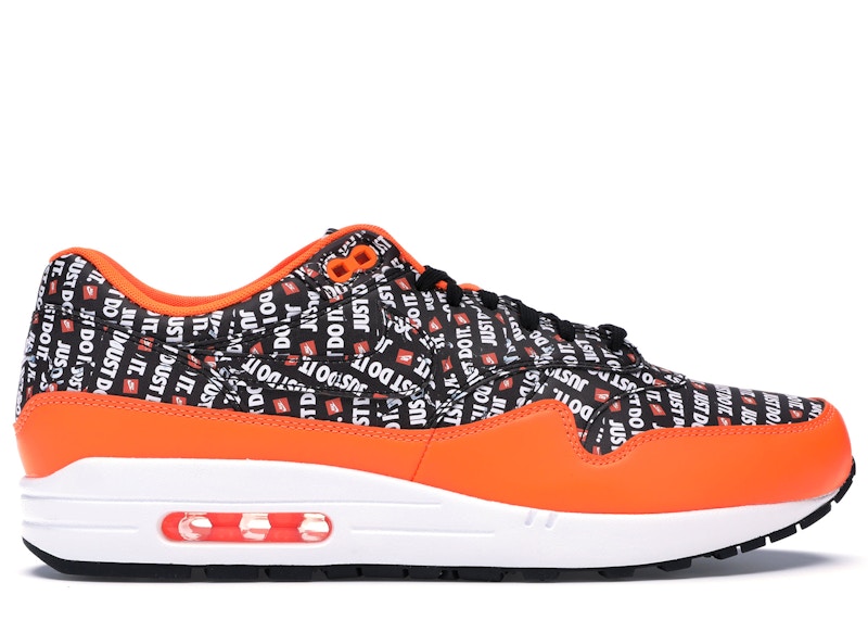 Nike Air Max 1 Just Do It Pack Black Orange Men's - 875844-008 - US