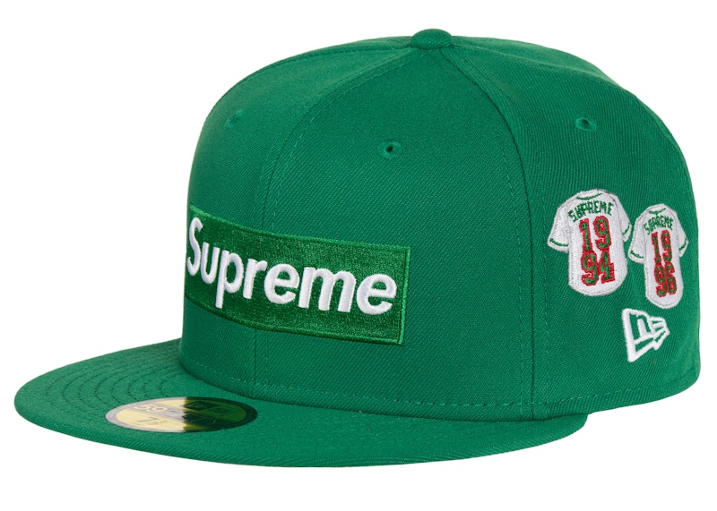 Supreme Jerseys Box Logo New Era Fitted Hat Green - FW24 - US
