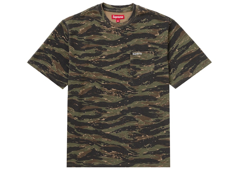 Supreme S/S Pocket Tee (SS24) Tiger Camo Men's - SS24 - US