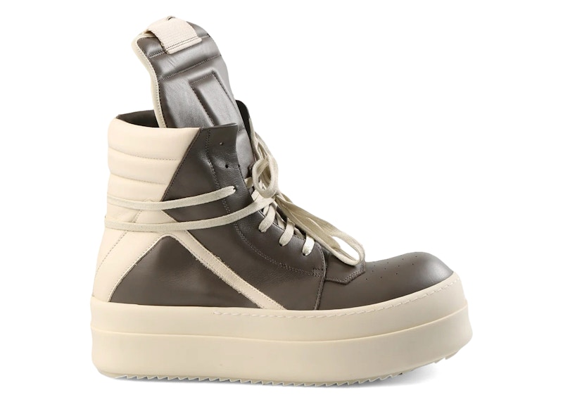 Rick Owens Hollywood Mega Bumper Geobasket High Dust Milk Men's