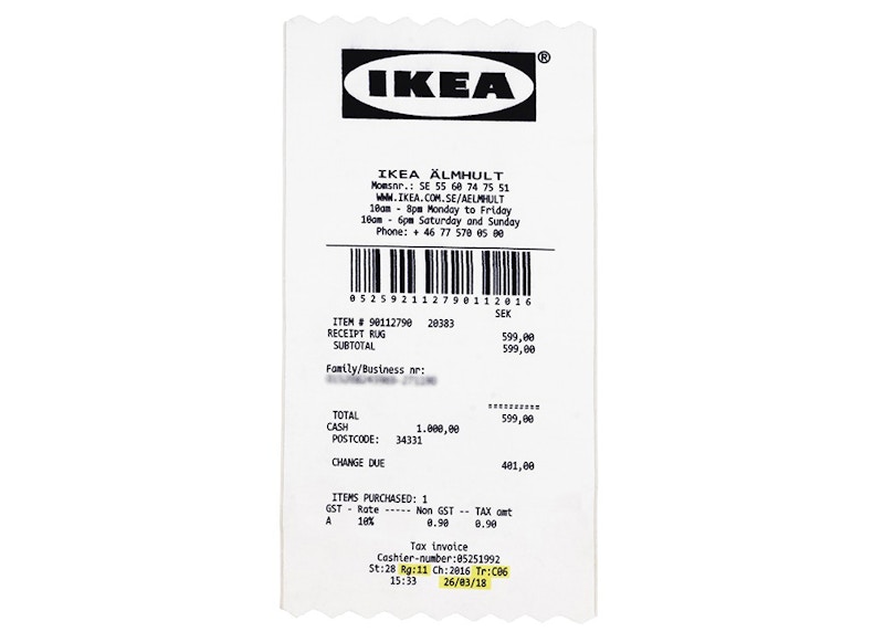 Virgil Abloh IKEA ラグ マルケラッド off white