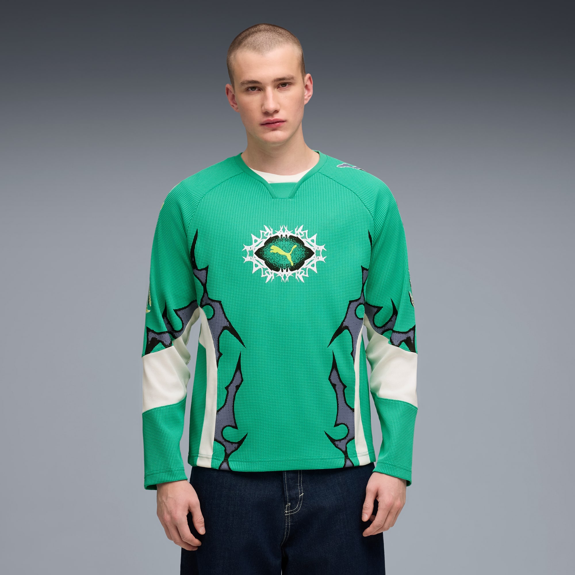 PUMATECH-X Men's Long Sleeve Waffle Shirt | PUMA