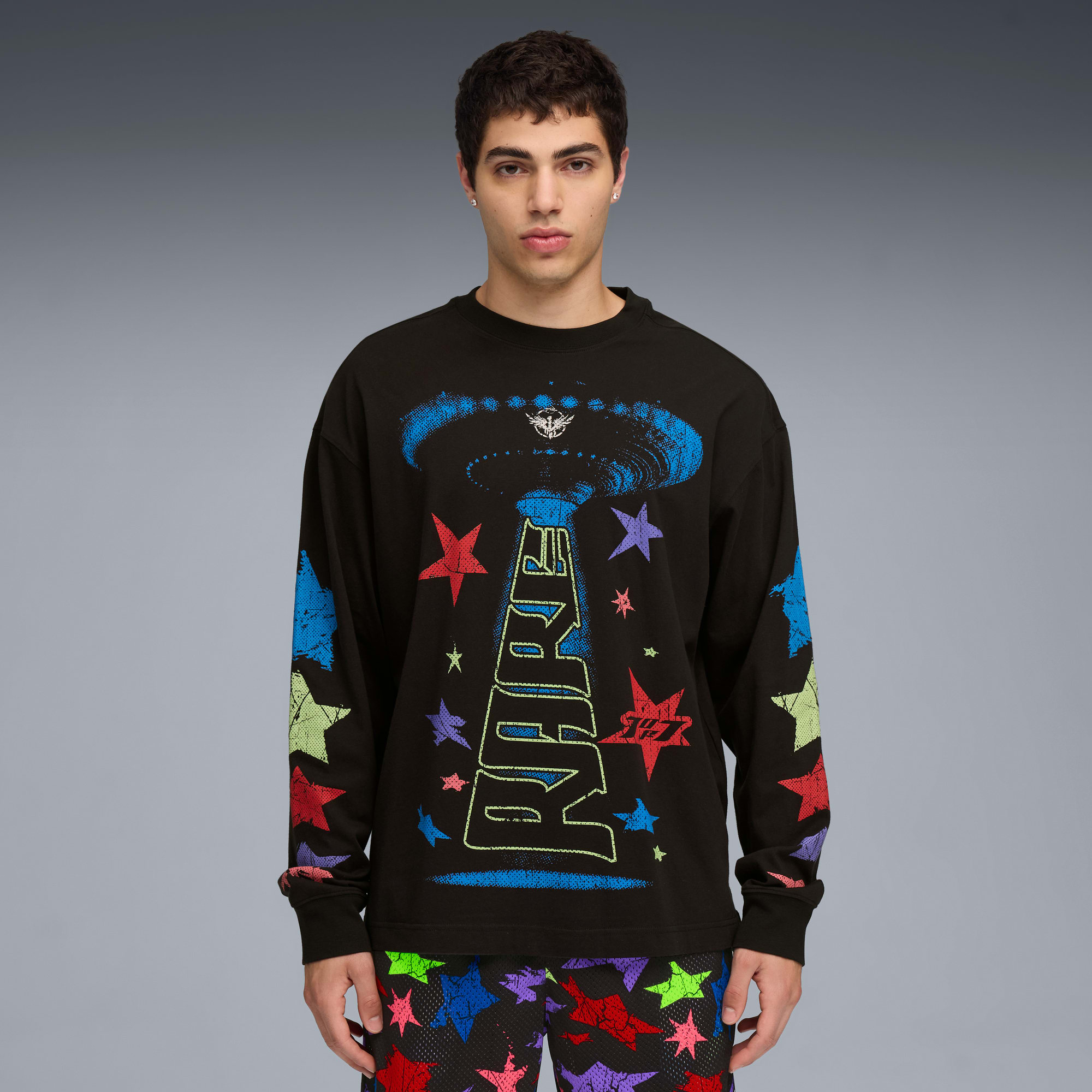 Melo Star Vision Men's Long Sleeve Basketball Tee | PUMA