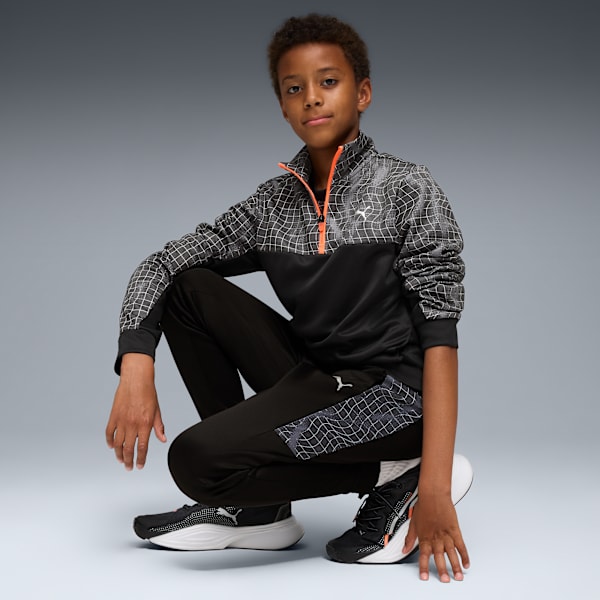 Train All Day Essentials Big Kids' Quarter-Zip Pullover | PUMA