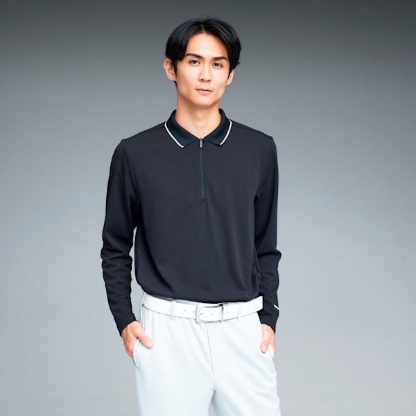 メンズ ゴルフ PB ロゴ 長袖 ポロシャツ | PUMA 日本