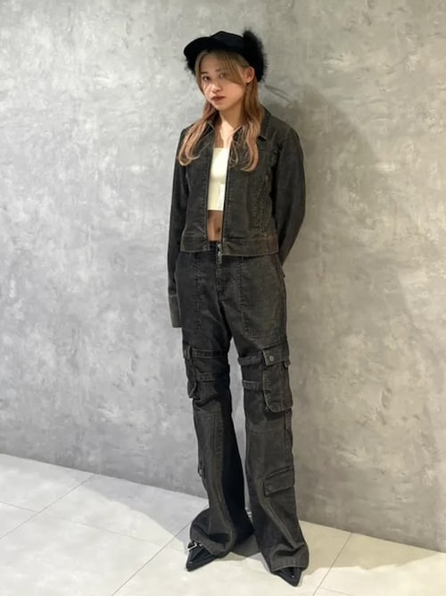 SLY（スライ） スラックス パンツ WASHED CORDUROY FLARE PT