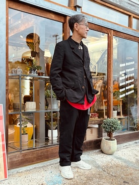 COMME des GARCONS HOMME DEUXのセットアップを使った人気ファッション