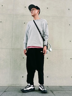COMME des GARCONS HOMME PLUSのアイテムを使った「サルエルパンツ」の