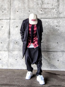 BLACK COMME des GARCONSのアイテムを使った「サルエルパンツ」の人気